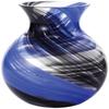 Aderia F-71444 Tsugaru Vidro Vase, Bouquet Pot, Black, Maximum 4.7 x 5.3 inches (12 x 13.5 cm), Flower Drops, Made in Japan view 1