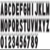 Hillman 841528 Letter M Wide Style Die-Cut Peel Off Sign, Black Gloss Finish Waterproof Vinyl, 3 inches 1-Sign view 1