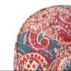Jennifer Taylor Home Festive Collection Round Wood Frame Upholstered Ottoman/Foot Stool, Bombay view 3