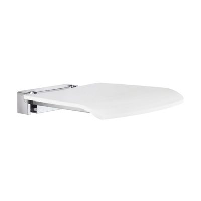 SMEDBO Folding Wall Mounted Shower Seat, White