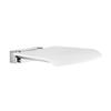 SMEDBO Folding Wall Mounted Shower Seat, White view 1