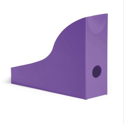 Durable 1701711012 Standing File Basic, 6 Pieces, Opaque Purple
