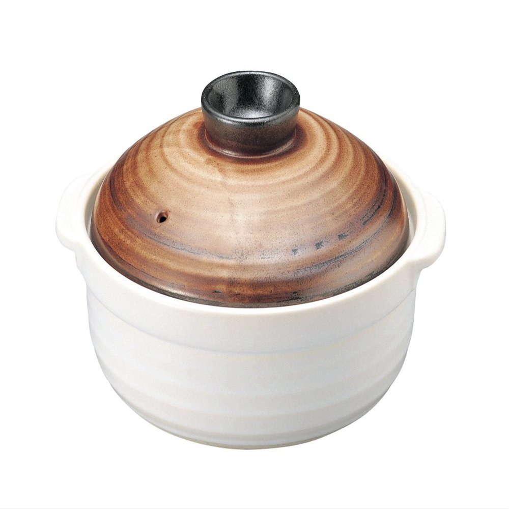AMK-7411277 Shino Makeup IH Compatible Group Ran No. 7 Pot, Made in Japan