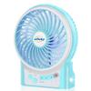 efluky 3-Speed Mini Desk Fan with LED Light, Portable USB Fan Quiet for Home, Office, Travel, Camping, Outdoor, Indoor, 4.9-Inch,Blue view 1