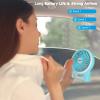 efluky 3-Speed Mini Desk Fan with LED Light, Portable USB Fan Quiet for Home, Office, Travel, Camping, Outdoor, Indoor, 4.9-Inch,Blue view 3