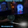 efluky 3-Speed Mini Desk Fan with LED Light, Portable USB Fan Quiet for Home, Office, Travel, Camping, Outdoor, Indoor, 4.9-Inch,Blue view 4
