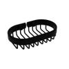 Allied Brass BSK-150LA-BKM Oval Soap Shower Basket, Matte Black view 1