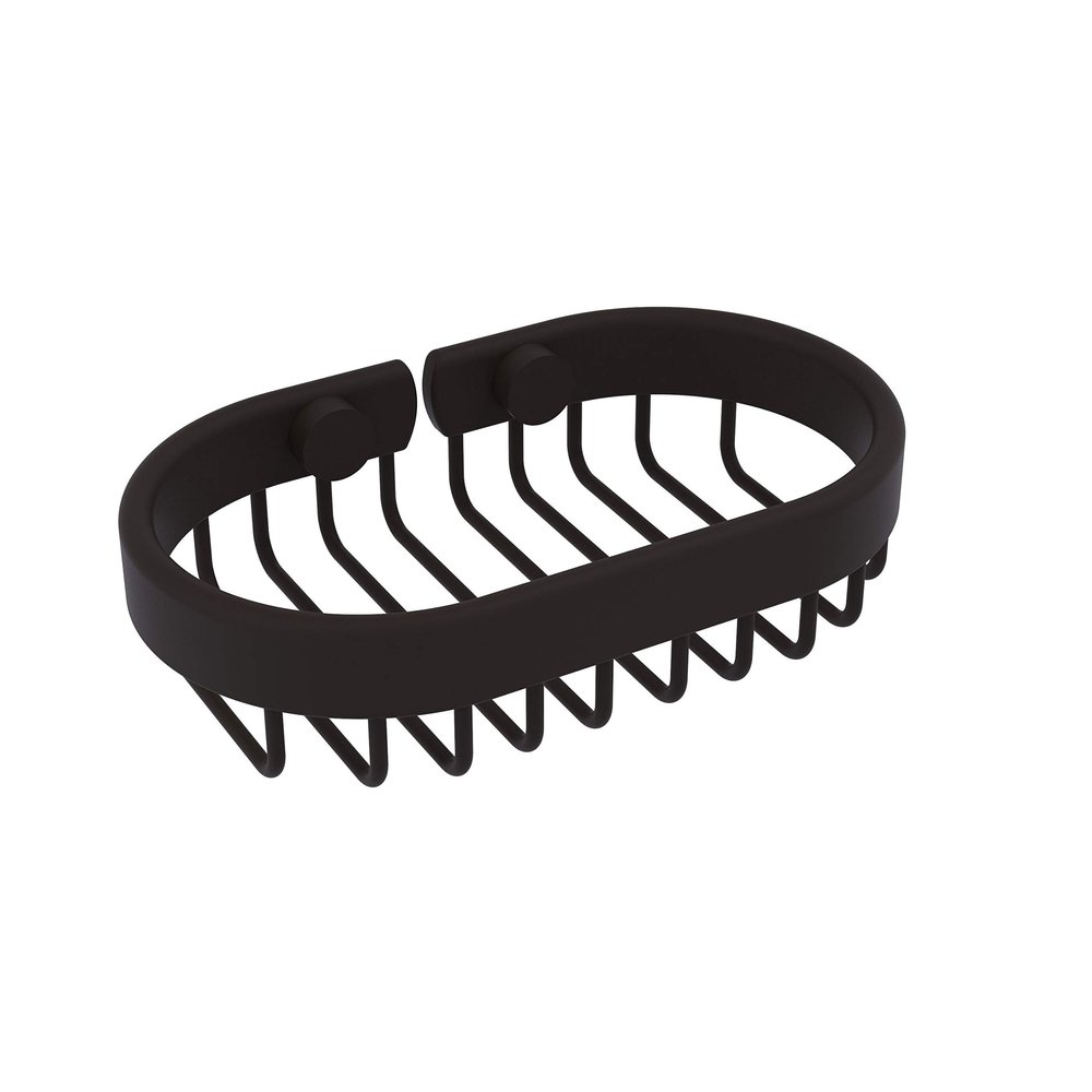 Allied Brass BSK-150LA-ORB Oval Soap Shower Basket, Oil Rubbed Bronze