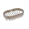 Allied Brass BSK-150LA-PEW Oval Soap Shower Basket, Antique Pewter view 1