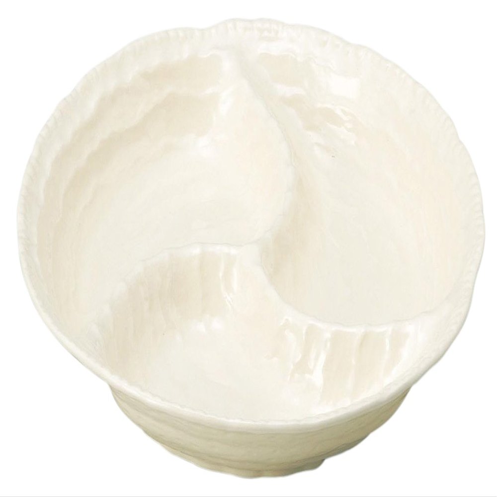 Banko Ware 11955 White Bowl, White Hors d'Oeuvres Plate, Made in Japan