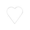 Glorex Metal Heart, Metal, 1 Units, Metal, White, 20 x 18 x 0.5 cm view 1