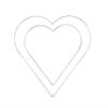Glorex Metal Heart, Metal, 1 Units, Metal, White, 20 x 18 x 0.5 cm view 2