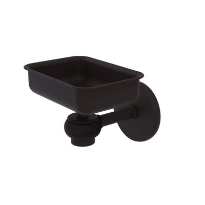 Allied Brass 7132T-ORB Soap Dish with Glass Liner, Oil Rubbed Bronze