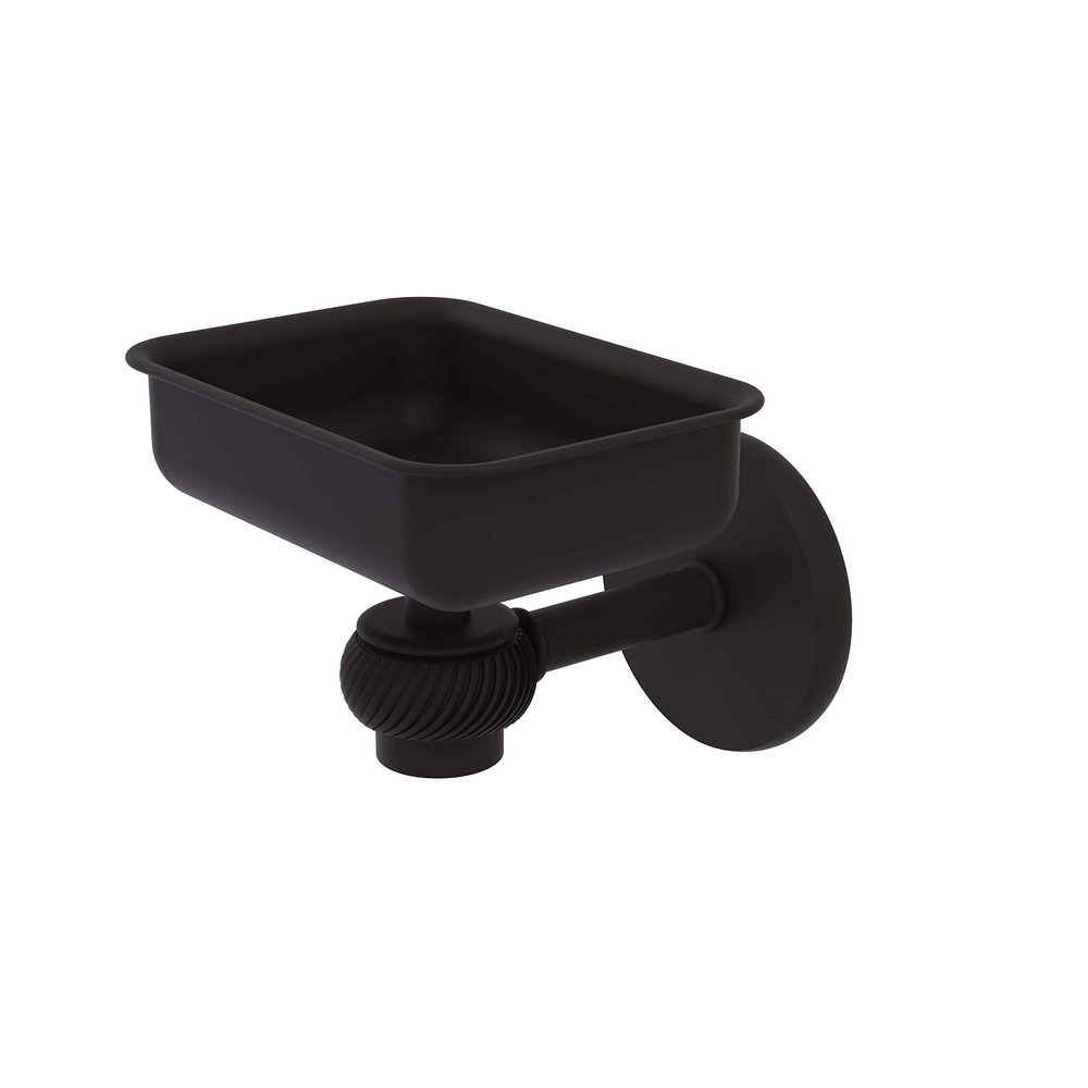 Allied Brass 7132T-ORB Soap Dish with Glass Liner, Oil Rubbed Bronze