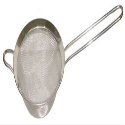 Bene Casa 4 in. W x 7 in. L Silver Strainer with Handle