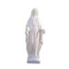 Avalon Gallery Statue - Val Gardena Our Lady of Grace Wood Replica Carved Resin Catholic Sculpture, 58" Tall, White view 1