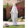 Avalon Gallery Statue - Val Gardena Our Lady of Grace Wood Replica Carved Resin Catholic Sculpture, 58" Tall, White view 2