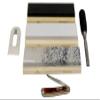 Arkansas Sharpening Stone Set - Wood Mounted 8" view 2