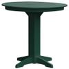 Furniture Barn USA Poly Lumber 44" Round Bar Table, Turf Green view 1