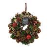 GREENHOUSE CM CM656-B Natural Wreath with Plate, Medium, Saurus Spine view 1