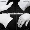 Gloves Legend 6 Pairs (12 Gloves) - Size XL 100% Cotton White Gloves For Work Safety Jewelry Coin Art Handling Inspection For Men view 3