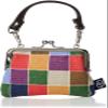 Maeda Dyeing Goshikihanpudo Kyoto Japan 2.5 Square Coin Purse, Goshiki Checkered, Dark view 1