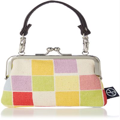 Kyoto Japan Kyoto Japan 2.5 Square Coin Purse 5-Color Checkered Pastel