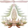 Authentic German Erzgebirge Handcraft 1-Tier German Christmas Pyramid Carved Deer, Colored - 35cm / 14inch - Kunstgewerbe Taulin view 1