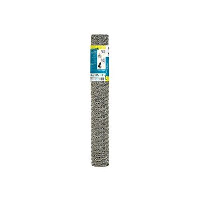 Garden Zone 36 in. H x 25 ft. L 20 Ga. Silver Poultry Netting