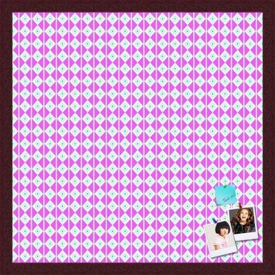 PinPix Decorative pin Cork Bulletin Board Made from self-Healing Canvas, Vivid Pattern Printed at 20x20 Inches and Framed in Classic Mahogany Frame(WOM59504)
