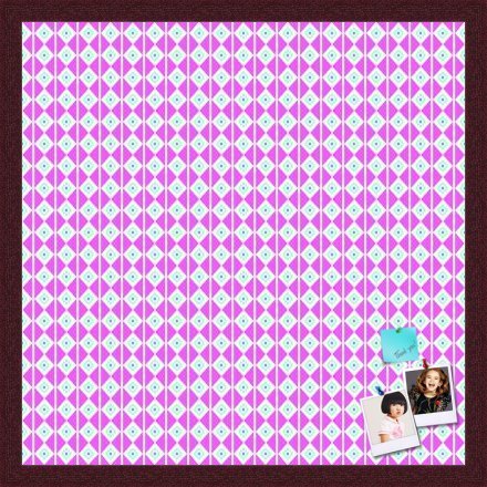 PinPix Decorative pin Cork Bulletin Board Made from self-Healing Canvas, Vivid Pattern Printed at 20x20 Inches and Framed in Classic Mahogany Frame(WOM59504)