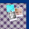 ArtToFrames 18x12 Inch Custom Cork Bulletin Board. This Argyle Purple Pin Board Comes with a Fabric Style Canvas Finish, in a Blue Stain on Beech Frame (PinPix-633-18x12_0066-81792-YBLU) view 2