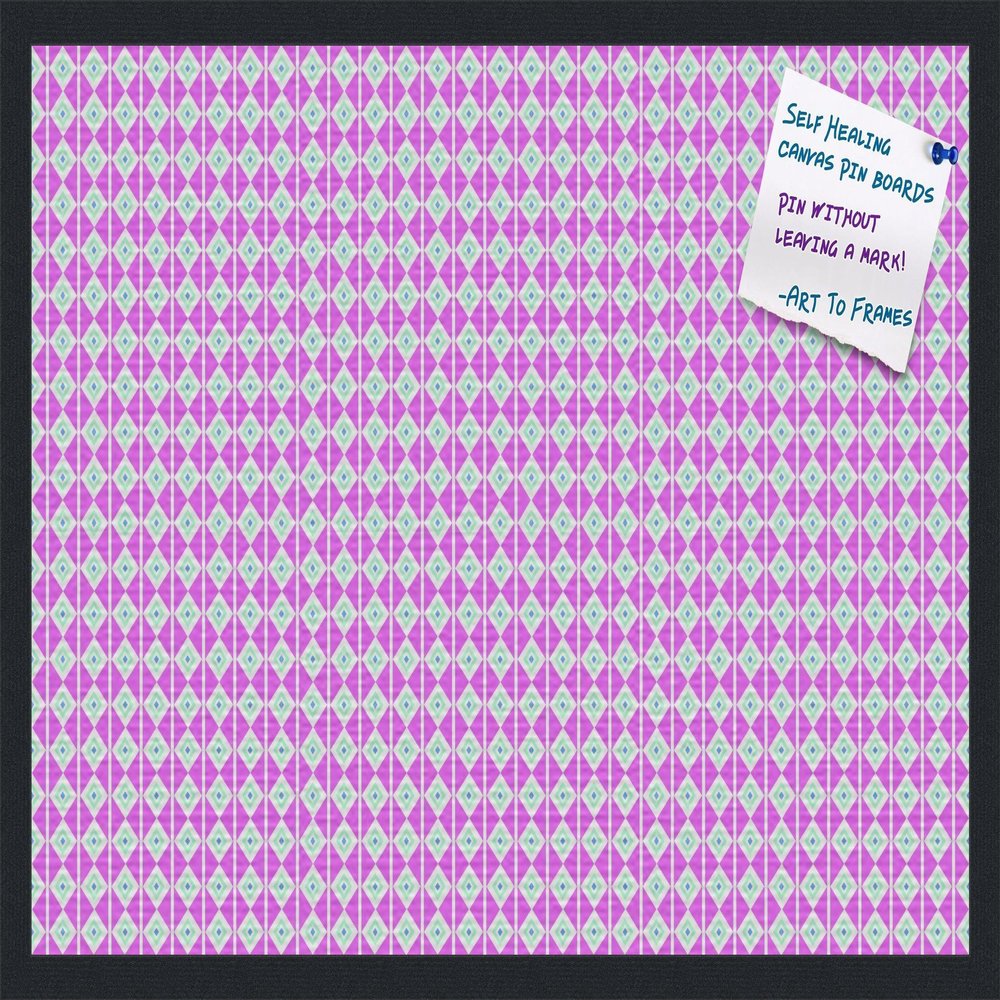 PinPix Decorative pin Cork Bulletin Board Made from Canvas, Vivid Pattern Printed at 30x20 Inches and Framed in Satin Black (PinPix-366)