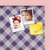 ArtToFrames 16x16 Inch Custom Cork Bulletin Board. This Argyle Purple Pin Board Comes with a Fabric Style Canvas Finish, in a Baby Pink on Beech Frame (PinPix-633-16x16_0066-81792-YPNK) view 2