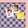 ArtToFrames 20x20 Inch Custom Cork Bulletin Board. This Argyle Purple Pin Board Comes with a Fabric Style Canvas Finish, in a Baby Pink on Beech Frame (PinPix-633-20x20_0066-81792-YPNK) view 2