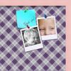 ArtToFrames 24x24 Inch Custom Cork Bulletin Board. This Argyle Purple Pin Board Comes with a Fabric Style Canvas Finish, in a Baby Pink on Beech Frame (PinPix-633-24x24_0066-81792-YPNK) view 2