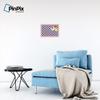 ArtToFrames 18x12 Inch Custom Cork Bulletin Board. This Argyle Purple Pin Board Comes with a Fabric Style Canvas Finish, in a Baby Pink on Beech Frame (PinPix-633-18x12_0066-81792-YPNK) view 4