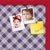 ArtToFrames 20x20 Inch Custom Cork Bulletin Board. This Argyle Purple Pin Board Comes with a Fabric Style Canvas Finish, in a Red Stain on Beech Frame (PinPix-633-20x20_0066-81792-YRED) view 2