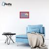 ArtToFrames 18x12 Inch Custom Cork Bulletin Board. This Argyle Purple Pin Board Comes with a Fabric Style Canvas Finish, in a Red Stain on Beech Frame (PinPix-633-18x12_0066-81792-YRED) view 4