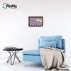 ArtToFrames 18x12 Inch Custom Cork Bulletin Board. This Argyle Purple Pin Board Comes with a Fabric Style Canvas Finish, in a Mahogany Frame (PinPix-633-18x12_FRBW26039) view 3
