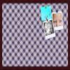 ArtToFrames 30x20 Inch Custom Cork Bulletin Board. This Argyle Purple Pin Board Comes with a Fabric Style Canvas Finish, in a Mahogany Frame (PinPix-633-30x20_FRBW26039) view 1
