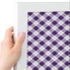 PinPix 24x16 Custom Cork Bulletin Board Argyle Purple Poster Board with a Canvas Style Photo Board, Framed in Satin White Frame (PinPix-633) view 3