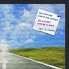 Decorative bulletin board made from self-healing canvas by PinPix, Start your journey here printed at 30x20 and framed in Satin Black view 2