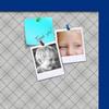 ArtToFrames 18x12 Inch Custom Cork Bulletin Board. This Argyle Gray Pin Board Comes Has a Fabric Style Canvas Finish, in a Blue Stain on Beech Frame (PinPix-638-18x12_0066-81792-YBLU) view 2