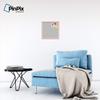 ArtToFrames 16x16 Inch Custom Cork Bulletin Board. This Argyle Gray Pin Board Comes Has a Fabric Style Canvas Finish, in a Baby Pink on Beech Frame (PinPix-638-16x16_0066-81792-YPNK) view 3