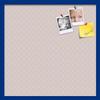 ArtToFrames 24x24 Custom Cork Bulletin Board. This Chain Pattern in Baby Pink Pin Board Has a Fabric Style Canvas Finish, Framed in Blue Stain on Beech (PinPix-575-24x24_0066-81792-YBLU) view 1