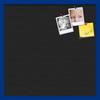 PinPix Custom Printed pin Cork Bulletin Board Made from Canvas, Classic Black Pattern 24 x 24 Inches (Completed Size) and Framed in Blue Stain on Beech (PinPix-622) view 1
