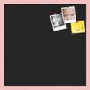 PinPix Custom Printed pin Cork Bulletin Board Made from Canvas, Classic Black Pattern 24 x 24 Inches (Completed Size) and Framed in Baby Pink Stain on Beech (PinPix-622) view 2