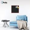 PinPix Custom Printed pin Cork Bulletin Board Made from Canvas, Classic Black Pattern 24 x 24 Inches (Completed Size) and Framed in Baby Pink Stain on Beech (PinPix-622) view 4
