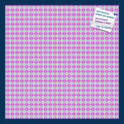 PinPix Decorative pin Cork Bulletin Board Made from Canvas, Vivid Pattern Printed at 24x24 Inches and Framed in Blue Stain on Beech (PinPix-366)